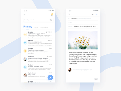 Gmail redesign—— 2 blue color design gmail google redesign ui weather