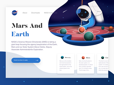 A webpage exercise on NASA