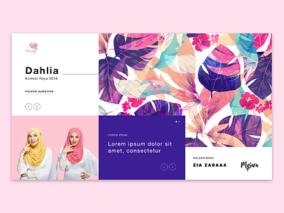 Hijabista ui ux visual design web website