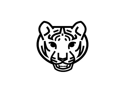Tiger bae illustration line tiger