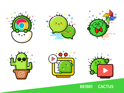 Cactus cactus green icon mbe