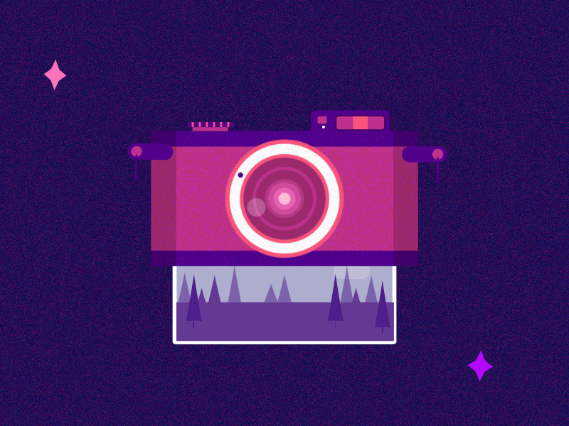 2019 new camera animation ae after effect camera design gif illustration