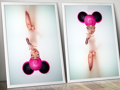 The Iconic Photographs of Lady M 2d 3d bath cartoon milk nude print rock rockstar
