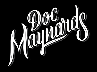 Doc Maynard's Logo lettering logo logotype script type typography