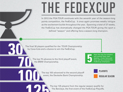 FedExCup Infographic golf infographic pga tour sports