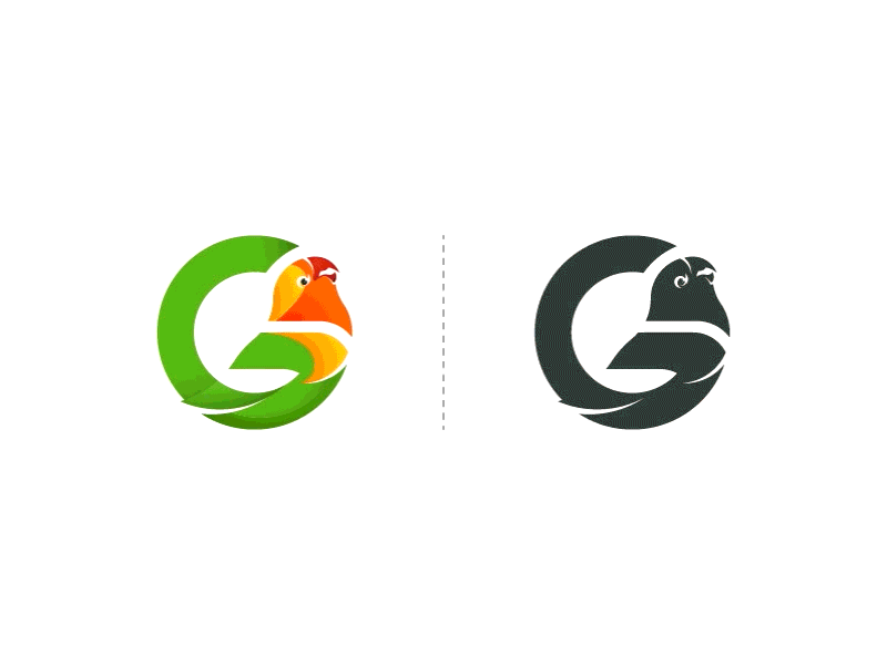 G-Lovebird Logo bird brand design graphic icon illustration logo vector