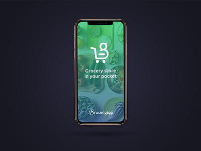 Groceryapp branding ios 12 logo mobile app ui