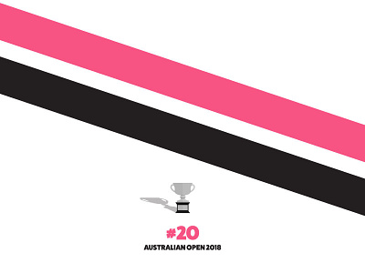 Australian Open 2018 australian design federer flat illustration minimal open roger tennis vector