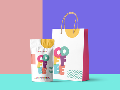 Coffee Shop Brand Concept bold brand branding bright coffee colour design fun packaging shop