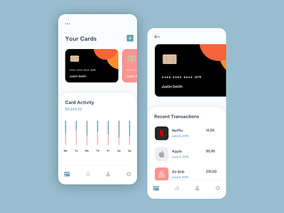 Credit Card Dashboard cardsummary creditcard dashboard design figma interface interfacedesign minimalist mobile mobiledesign transactions uidesign ux uxdesign uxui
