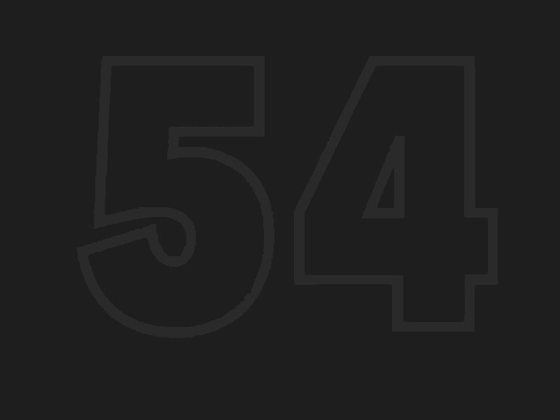 Drawing a number everyday - 54