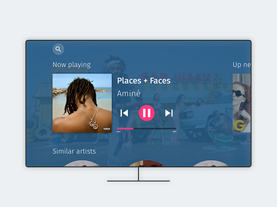 TV music player - Daily UI :: 009