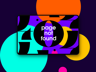 404 serie: n°3 creative digital graphic design typography uidesign