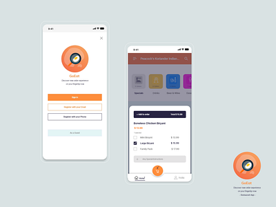GoEat - Ease ordering solutions for Restaurants food restaurant scan simple
