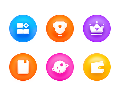 reading Icons button design