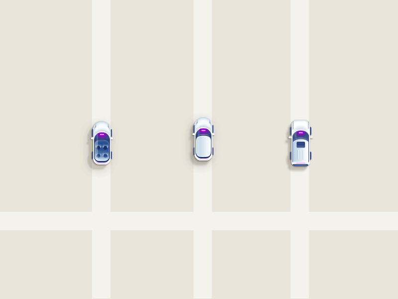 Lyft Car Mode app car futuristic gif glowstache icon line lyft map plus ridesharing vehicles