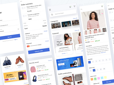 Shopping app design