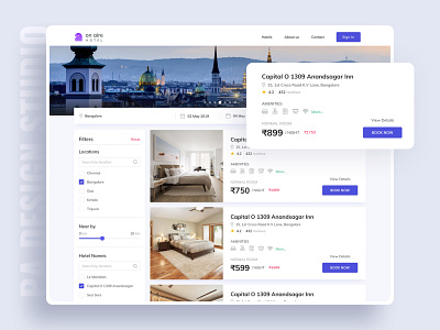 Online hotel booking web application