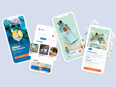 Tastgin app design ginandtonic mobile product design taste ui ux uxui
