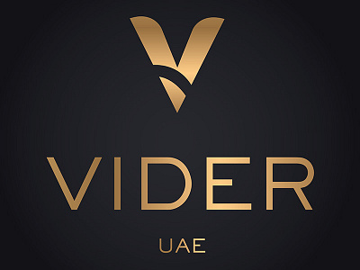 Logo Design for watch company arabic branding gold logo luxury style uae v shape watch logo