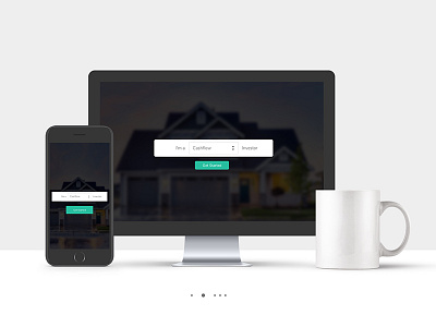 Real Estate Responsive Web Design 2018 green real estate responsive ui user experience