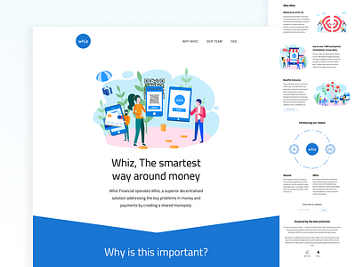 Landing Page 2 2d business character color crypto finance gradient home page illustration new trend typography payment people shape team team work ui user experience website