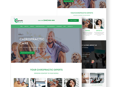 Health care web design 2019 trend green healthcare homepage people typography ui ux whitespace