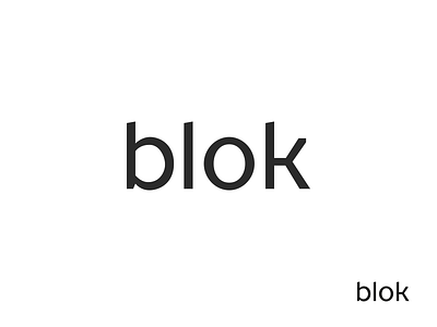 blok brand identity custom type furniture identity logo logo design logotype typography