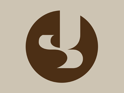 JS monogram logo monogram simple typography