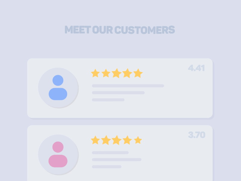 Customers Reviews Board