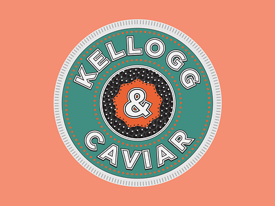 Kellogg & Caviar Logo caviar green logo orange