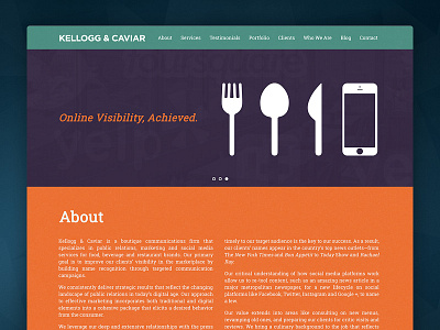 Kellogg & Caviar - Website caviar food kellogg marketing pr restaurant tableware