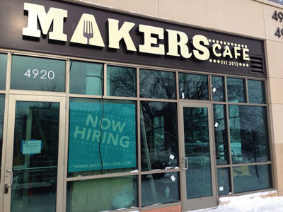 the sign is in! branding logo minneapolis restaurant signage twin cities