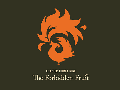 Fire Breathing Chicken again caslon chicken fire futura illustration ligature