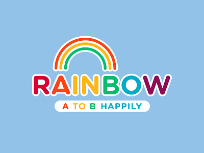 Rainbow Taxi color gotham logo rainbow taxi