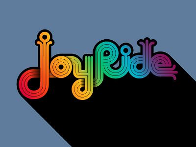 Joy Ride dimension fat lines gradient line rainbow taxi type