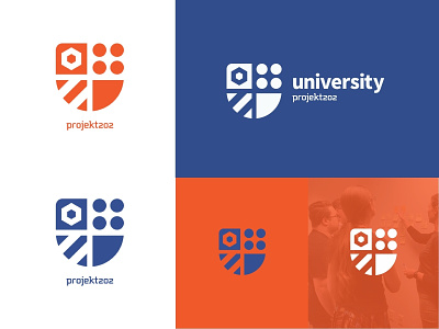 U202 Branding badge branding design icon logo shield university ux vector