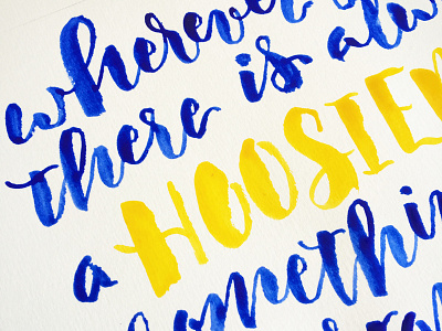 Vonnegut Quote - WIP brush lettering calligraphy kurt vonnegut lettering modern calligraphy vonnegut watercolor