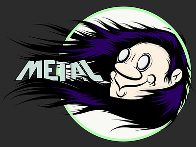 Metal Head adobe draw cartoon comic illustration ipad skate art adobedraw