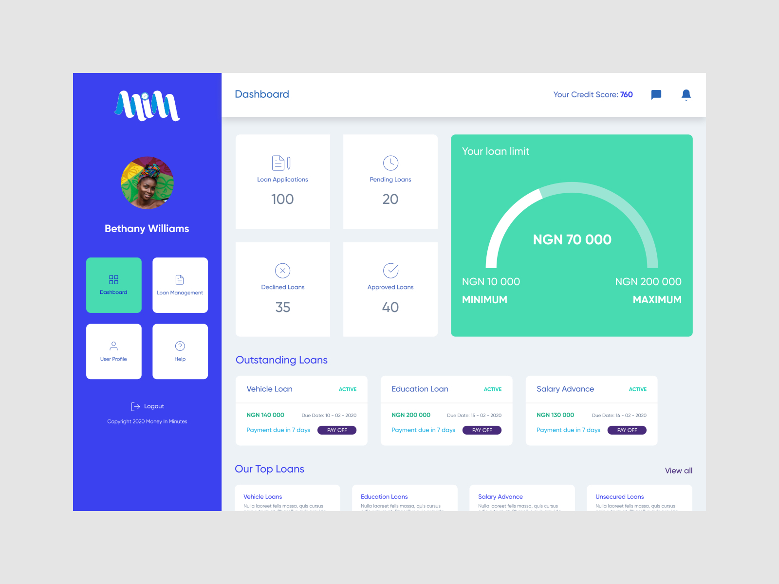 Dashboard by Okey Ikechukwu on Dribbble