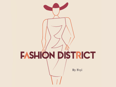 Fashion District adobe adobe illustrator branding design fashion flat graphic design logo logo design typography ui ui design