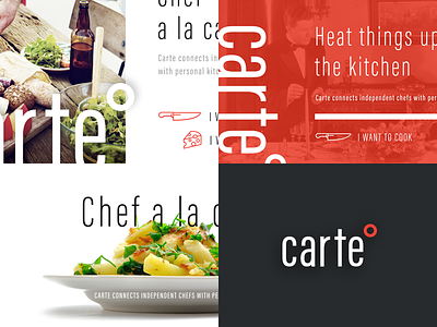 Carte Style Exploration carte chef cook culinary homepage housebuilt interface style ui ux