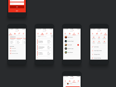 Mobile Carte app carte chef cook culinary housebuilt interface ios mobile ui ux