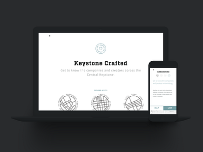 Keystone crafted branding crafted housebuilt identity interface keystone pa pennsylvania ui ux website