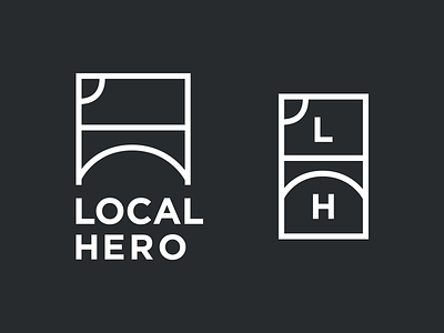 Local Hero Brand brand branding bridge design event foundation hero housebuilt identity local logo