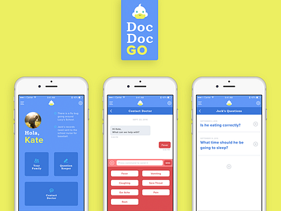 Pediatrician & Parents App Concept app concept doctor healthcare interface journal messaging mobile parent pediatrician pediatrics ui
