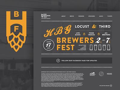 Harrisburg Brewers Fest Redesign beer brew brewfest festival harrisburg homepage keystone pa pennsylvania website