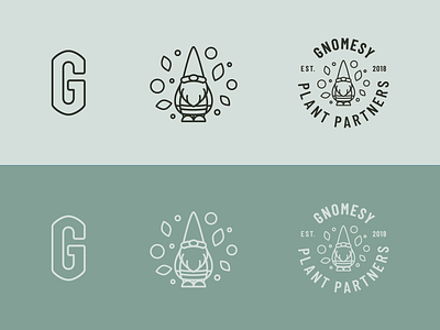 Gnomsey Logo branding gnome icon illustration logo typography vector