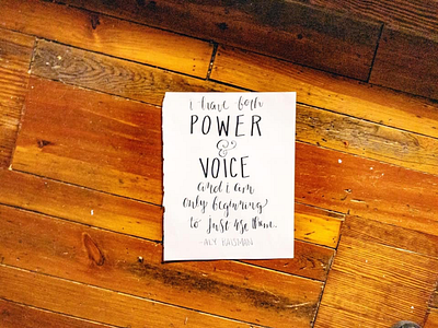 I have both power and voice aly raisman hand lettering micron quotes sharpie