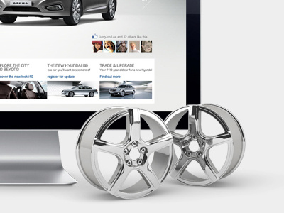 Hyundai Motor Global Website 3d icon art direction webdesign